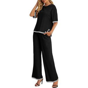 2 Piece Outfits for Women Cotton Pajama Sets Lounge Sets Tracksuits